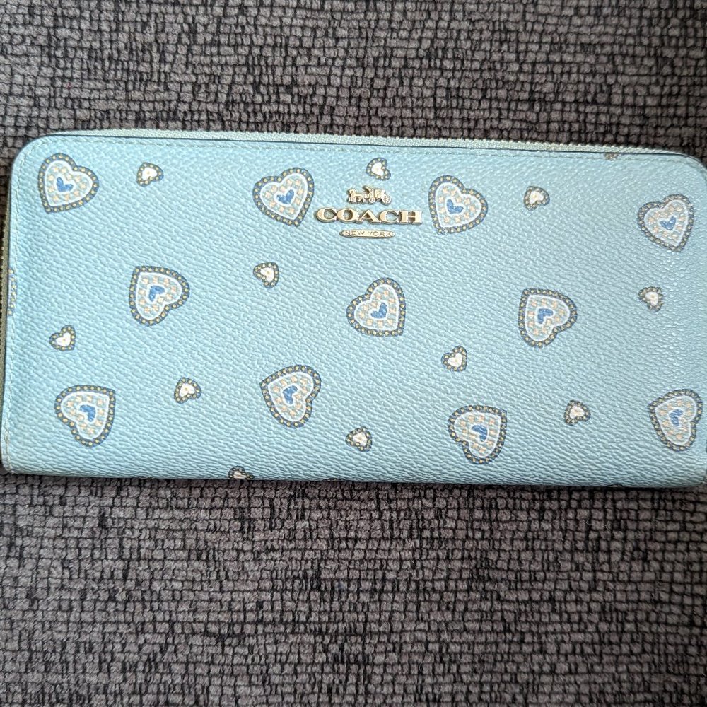 Zip Around Coach Wallet